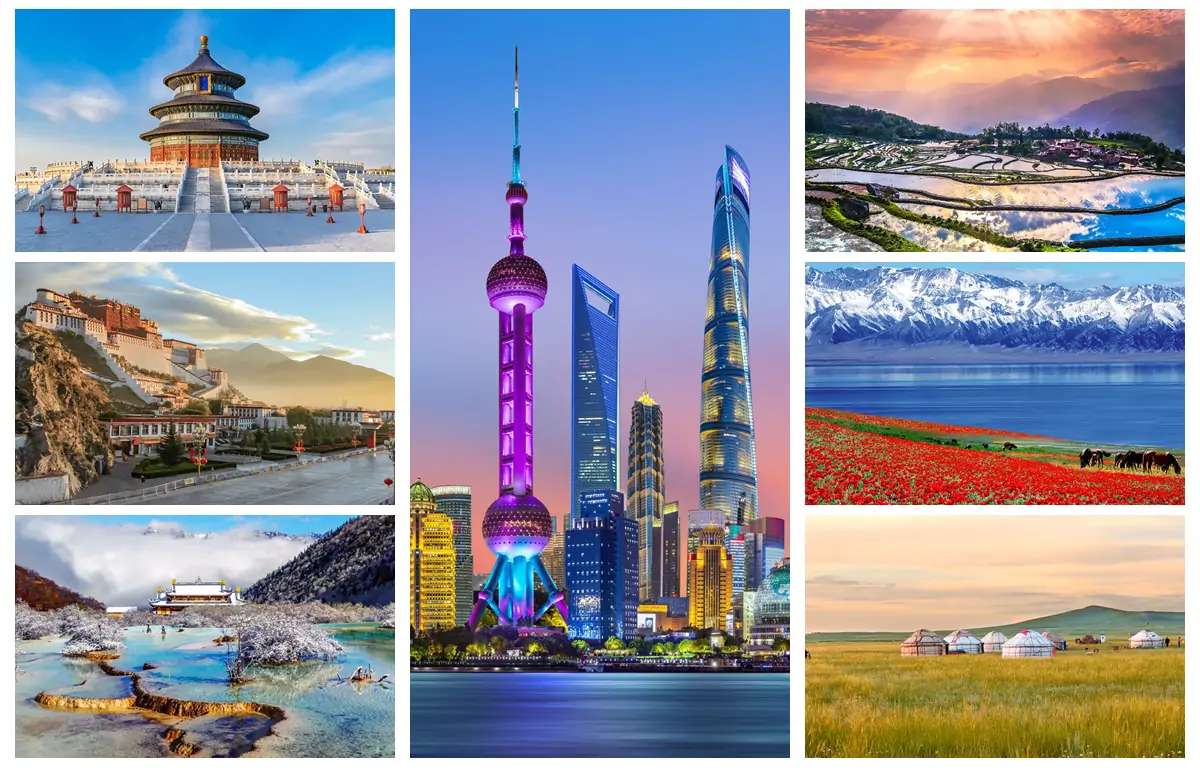 Top Tourist Attractions in China by Region